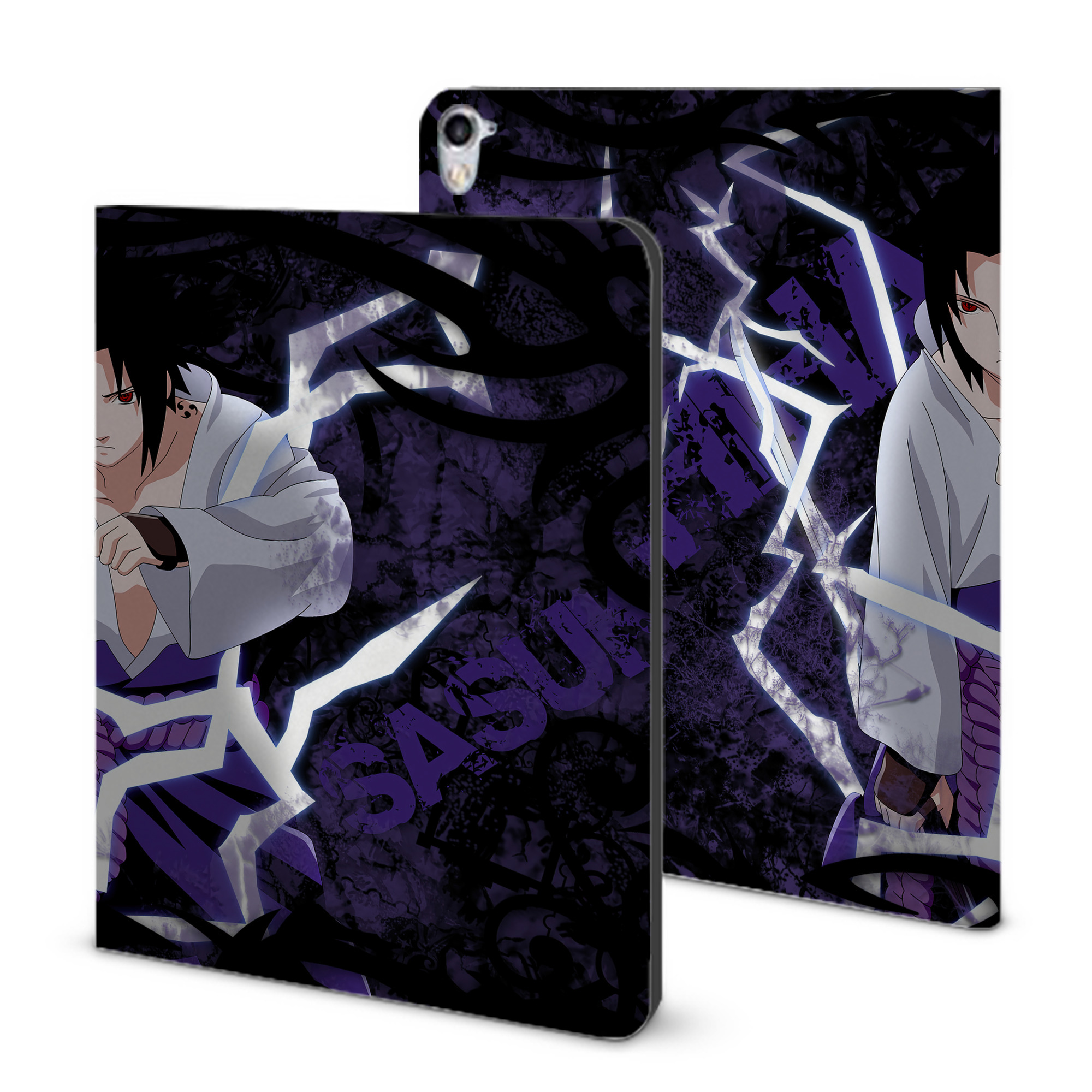 （画像用） NARUTO -ナルト- NARUTO -ナルト- 疾風伝 IPad ケース ブック型 PUレザー TPU 耐衝撃 軽量 薄型 ペン収納なし 全面保護 IPad 各モデル対応